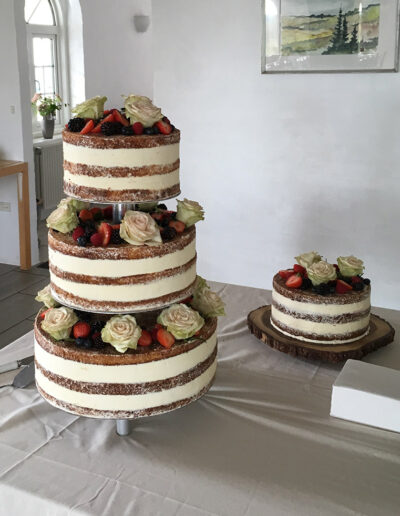 Bryllupskage - Naked cake